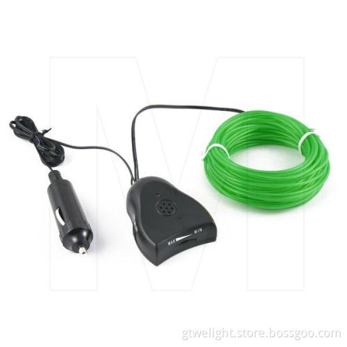 Sound Activated EL Wire Green Light with Inverter